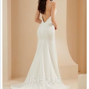 White dress Size 4.  Prom or Wedding